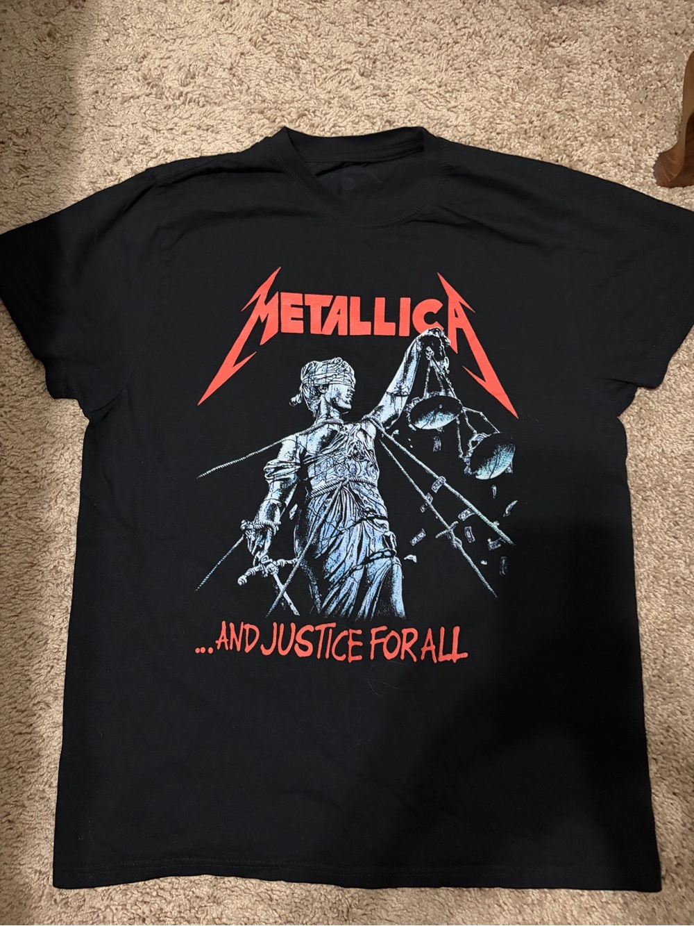 Metallica "...And Justice For All" Black Graphic Tee (381)
